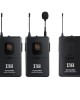 XTUGA CM4 UHF Dual Wireless Lavalier Microphone Lapel Mic System